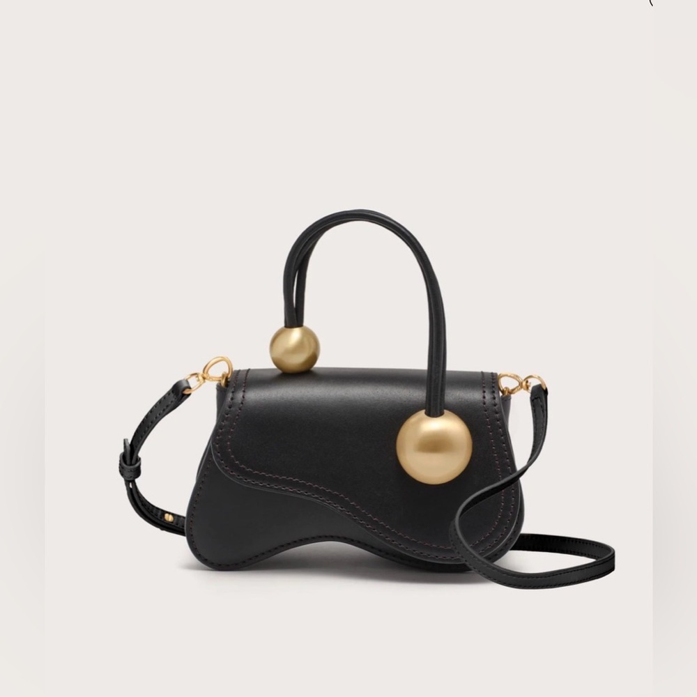 NEW CULT GAIA KAZIA NANO CROSSBODY BAG $398 - Black - Picture 2 of 4